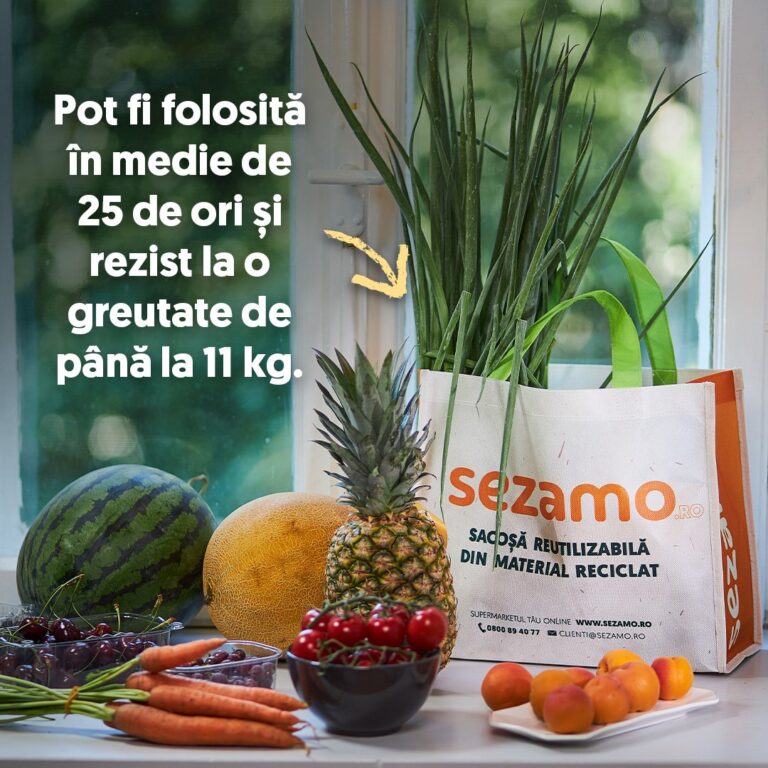 Sezamo: 1,5 milioane de ambalaje colectate și 11 tone de alimente salvate în 2026